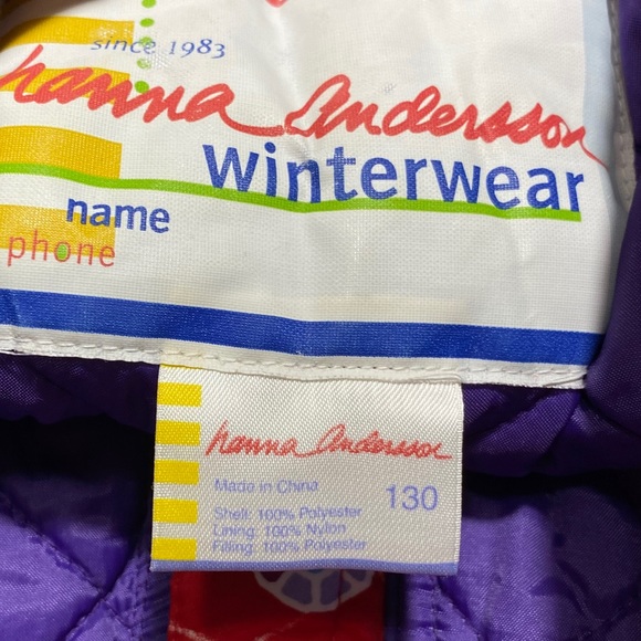 Hanna Anderson Ski Bib Little Girl size 8 (130)❄️ - Picture 5 of 14